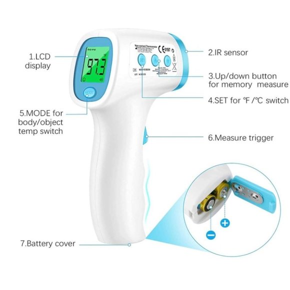 Infrared Thermometer Touchless Forehead Thermometer for Adults - Picture 7 of 9